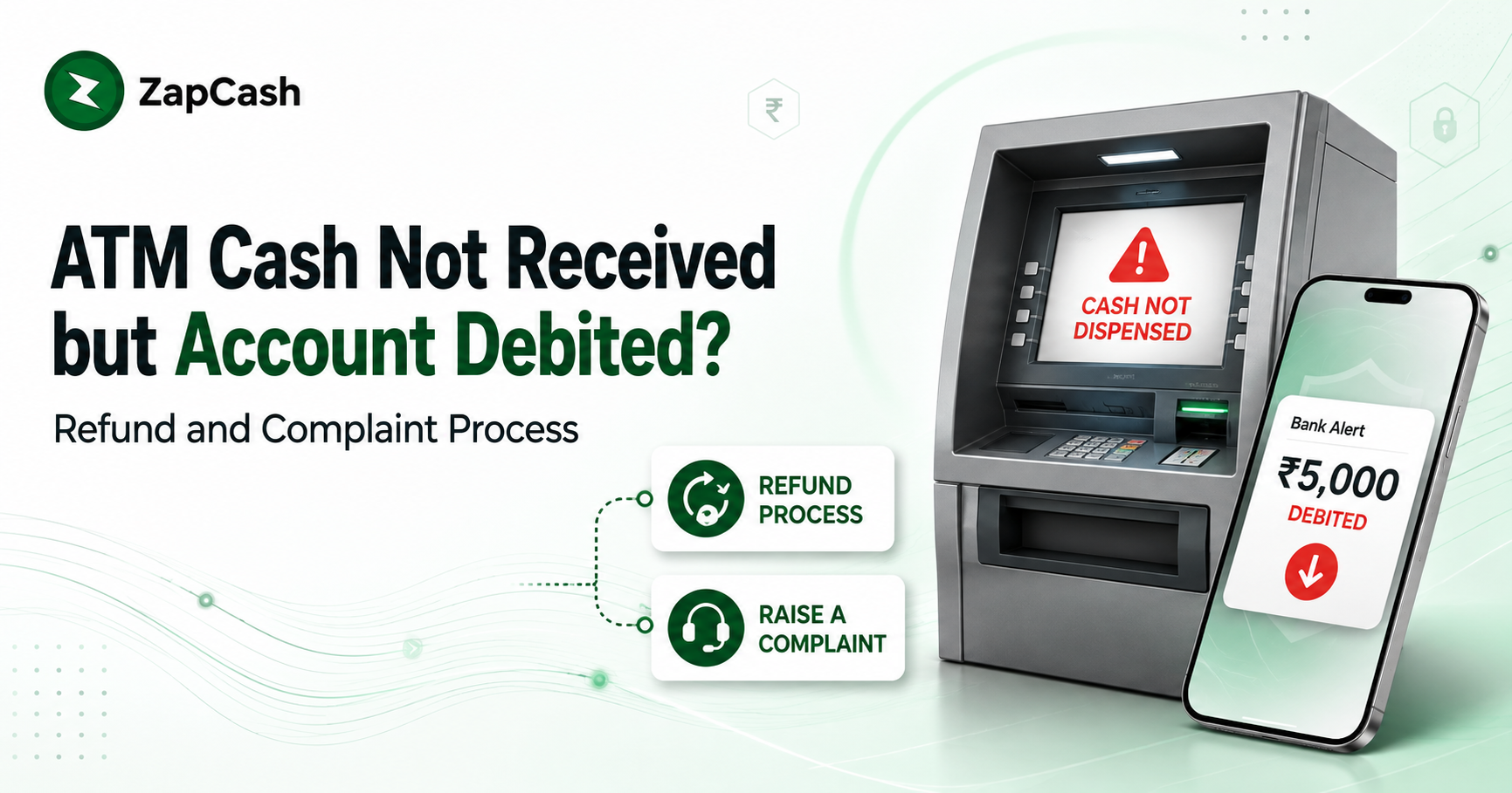 ATM Cash Not Received but Account Debited
